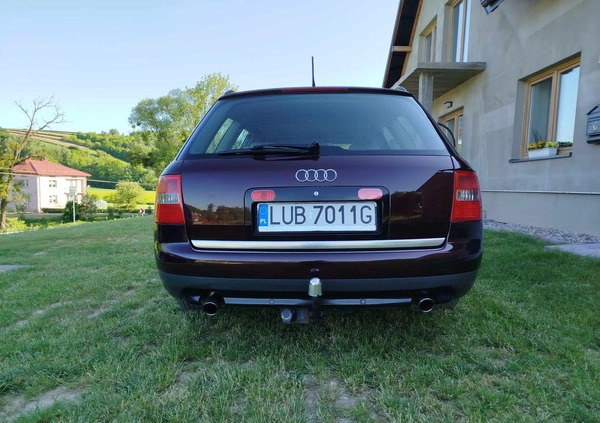 Audi A6 cena 10500 przebieg: 333000, rok produkcji 2002 z Bardo małe 211